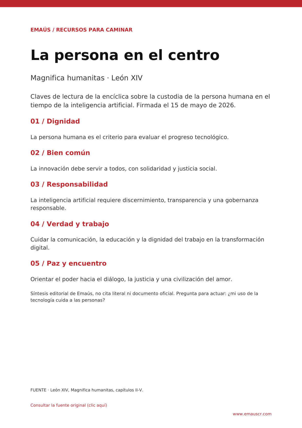 Magnifica humanitas · León XIV